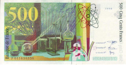 (Billets). France. 500 Fr Pierre Et Marie Curie 1998 Serie P. UNC - 500 F 1994-2000 ''Pierre Et Marie Curie''
