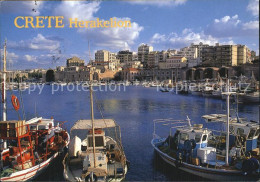 72542578 Kreta Crete Herakelion Stadtansicht Bootshafen Insel Kreta - Greece