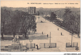 AAFP9-34-0869 - MONTPELLIER - Jardin Du Peyrou - Statue De Louis XIV Et Château D'Eau - Montpellier