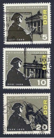 DDR, 1966, Michel-Nr. 1161-1163, Gestempelt - Gebraucht