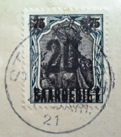 Saargebiet 50 Germania SAARGEBIET 20 Auf 75 Pf  , Gestempelt - Used Stamps