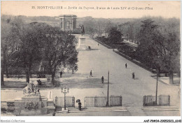 AAFP9-34-0772 - MONTPELLIER - Jardin Du Peyrou Statue De Louis XIV Et Château D'Eau - Montpellier