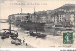 AAFP7-34-0594 - CETTE - Station Balnéaire - Sur Le Canal Du Quai De La Ville - Sete (Cette)