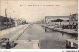 AAFP6-34-0576 - CETTE - Station Balnéaire - Canal De Cette Au Rhône - Sete (Cette)