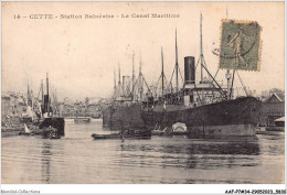 AAFP7-34-0617 - CETTE - Station Balnéaire - Le Canal Maritime - Sete (Cette)