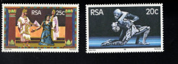 2031909944 1981 SCOTT 546 547 (XX)  POSTFRIS MINT NEVER HINGED - OPENING OF STATE THEATER - SCENE FROM VERDI'S AIDA - Unused Stamps