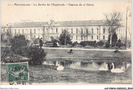 AAFP5-34-0475 - MONTPELLIER - Le Jardin De L'Esplanade- Caserne Du Génie - Montpellier