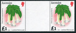 Ascension 287a Gutter Inscribed 1982,MNH.Mi 289-II. Flowers Ladies Petticoat. - Ascension