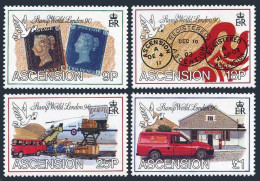 Ascension 487-490,MNH.Michel 525-528. Penny Black-150,1990.Airmail,Mail Van. - Ascension (Ile De L')