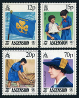 Ascension 377-380, MNH. Mi 386-389. IYY-1985. Girl Guides 75. Lady Baden-Powell. - Ascensión