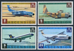 Ascension 185-188, 188a, MNH. Mi 185-188, Bl.8. Wideawake Airfield 1975. Planes. - Ascensión