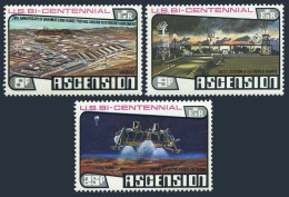 Ascension 215-217, MNH. Mi 215-217. USA-200. NASA Station, Mars Viking Project. - Ascension (Ile De L')