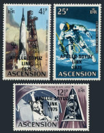 Ascension 189-191, MNH. Michel 189-191. APOLLO-SOYUZ LINK 1975. - Ascensión