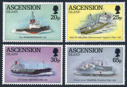 Ascension 590-593,MNH.Michel 641-644. Civilian Ships During Falkland War.1994. - Ascensione
