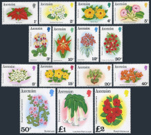 Ascension 274-288,275a-287a,MNH.Michel 276-290,277-289-II. Flowers 1981-1982. - Ascensione