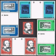 Ascension 247-250 Gutter,MNH.Michel 249-252. Sir Rowland Hill,1979.Sailing Ship. - Ascensione