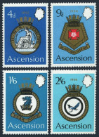 Ascension 134-137,137a, MNH. Mi 134-137,Bl.2. Naval Arms 1970: Penelope,Carlisle - Ascensión