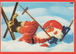 WEIHNACHTSMANN SANTA CLAUS WEIHNACHTSFERIEN Vintage Postkarte CPSM #PAK119.A - Santa Claus