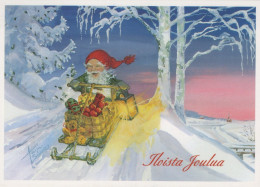 WEIHNACHTSMANN SANTA CLAUS WEIHNACHTSFERIEN Vintage Postkarte CPSM #PAK113.A - Santa Claus