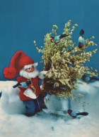 PÈRE NOËL NOËL Fêtes Voeux Vintage Carte Postale CPSM #PAK055.A - Santa Claus