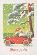 PÈRE NOËL NOËL Fêtes Voeux Vintage Carte Postale CPSM #PAJ995.A - Santa Claus