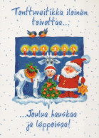 PAPÁ NOEL NAVIDAD Fiesta Vintage Tarjeta Postal CPSM #PAJ944.A - Santa Claus