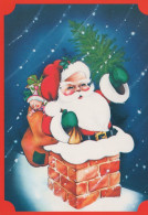 BABBO NATALE Natale Vintage Cartolina CPSM #PAJ752.A - Santa Claus