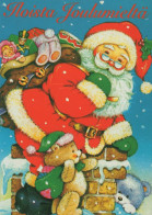BABBO NATALE Natale Vintage Cartolina CPSM #PAJ726.A - Santa Claus