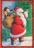 WEIHNACHTSMANN SANTA CLAUS WEIHNACHTSFERIEN Vintage Postkarte CPSM #PAJ624.A - Santa Claus