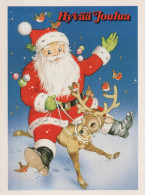 SANTA CLAUS CHRISTMAS Holidays Vintage Postcard CPSMPF #PAJ442.A - Santa Claus