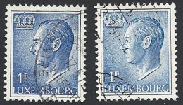 Luxemburg, 1965, Mi.-Nr. 711 X + Yb, Gestempelt, - Used Stamps