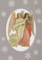 ÁNGEL NAVIDAD Vintage Tarjeta Postal CPSM #PAH484.A - Angels