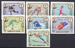 Aden - Kathiri State Of Seiyun 1967 Olympic Games Grenoble Set Of 7 Imperf. MLH - Winter 1968: Grenoble