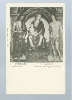 CPA - Arts - Tableaux - Firenze - Galleria Uffizi - P. Perugino - Madonna Col Figlio E Santi - Non Circulée - Malerei & Gemälde