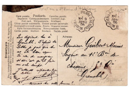 1906  C P CAD Convoyeur De MOUTIERS à SAINT PIERRE D' ALBIGNY  Envoyée à GRENOBLE - Brieven En Documenten