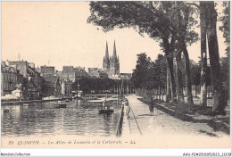 AAUP2-29-0177 - QUIMPER - Les Allees De Locmoria Et La Cathedrale - Quimper
