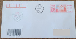 China Cover "Mother's Day" (Yancheng, Jiangsu) Colored Postage Machine Stamped First Day Actual Delivery Seal - Buste