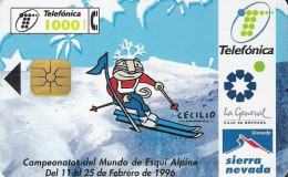 Spain: Telefonica - 1996 Campeonatos Del Mundo De Esqui Alpina - Emissions Privées