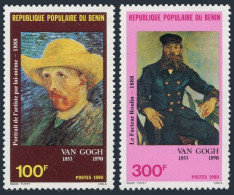 Benin 497-498, MNH. Michel 251-252. Vincent Van Gogh, 1853-1890, Artist, 1980. - Bénin – Dahomey (1960-...)