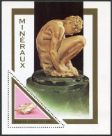 Benin 1072, MNH. Michel 1023 Bl.39. Minerals 1998. Marble, Sculpture. - Bénin – Dahomey (1960-...)