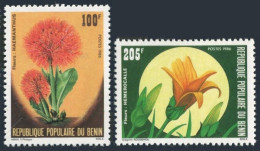 Benin 631-632, MNH. Michel 444-445. Flowers, 1985.  - Benin – Dahomey (1960-...)