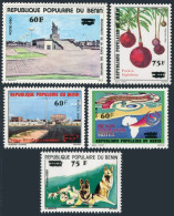 Benin 539-543, MNH. Michel 307-311. Stamps With New Values, 1983. Monument, Dogs - Bénin – Dahomey (1960-...)