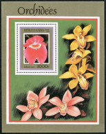 Benin 1133, MNH. Michel 1158 Bl.48. Orchids 1999. Miltonia Minx. - Benin – Dahomey (1960-...)