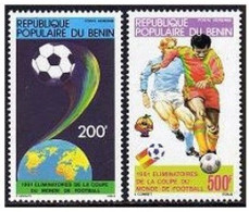 Benin C291-C292, MNH. Michel 257-258. World Soccer Cup Spain-1982. - Benin - Dahomey (1960-...)