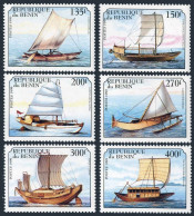 Benin 1141-1146,1147,MNH.Michel 1126-1131,1132 Bl.46. Ancient Sailing Ships 1999 - Benin - Dahomey (1960-...)