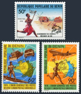Benin 416-418, MNH. Mi 165-165. Universal Postal Union, 1978. Ship, Car, Plane. - Bénin – Dahomey (1960-...)