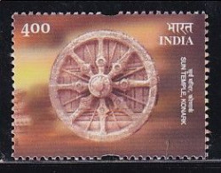 1v Astronomy Wheel, India MNH 2001, Konark Sun Temple, (Black Pagoda), UNESCO Heritage Architecture - Ongebruikt