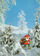 PÈRE NOËL Bonne Année Noël Vintage Carte Postale CPSM #PAU599.A - Santa Claus