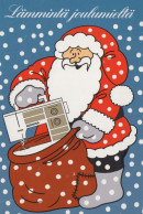 PÈRE NOËL Bonne Année Noël Vintage Carte Postale CPSM #PAU529.A - Santa Claus