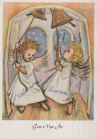 ANGE Bonne Année Noël Vintage Carte Postale CPSM #PAS722.A - Anges